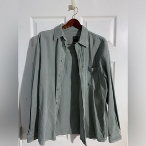 Grey/Green Zara denim shirt